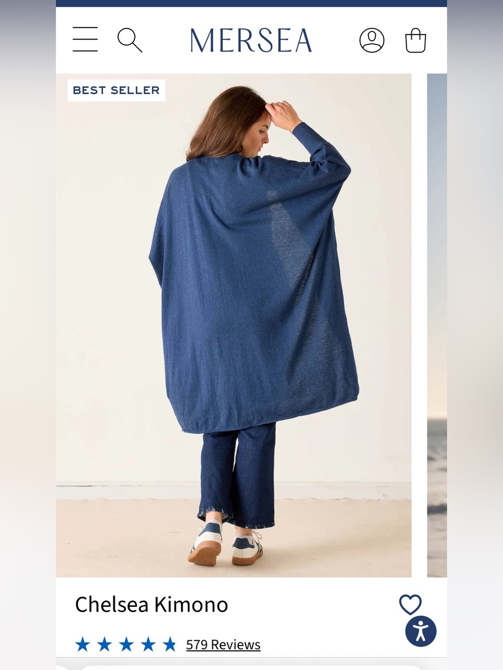 Mersea Chelsea Kimono Cardigan | Cotton & Cashmere